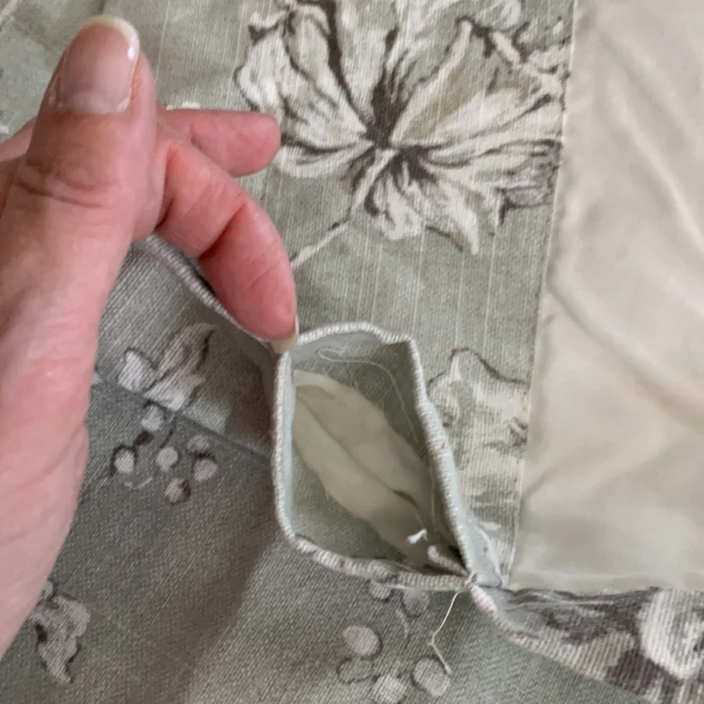 Custom Floral drapes
